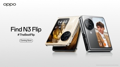 OPPO Find N3 Flip features an elegant design and a powerful triple camera setup.
