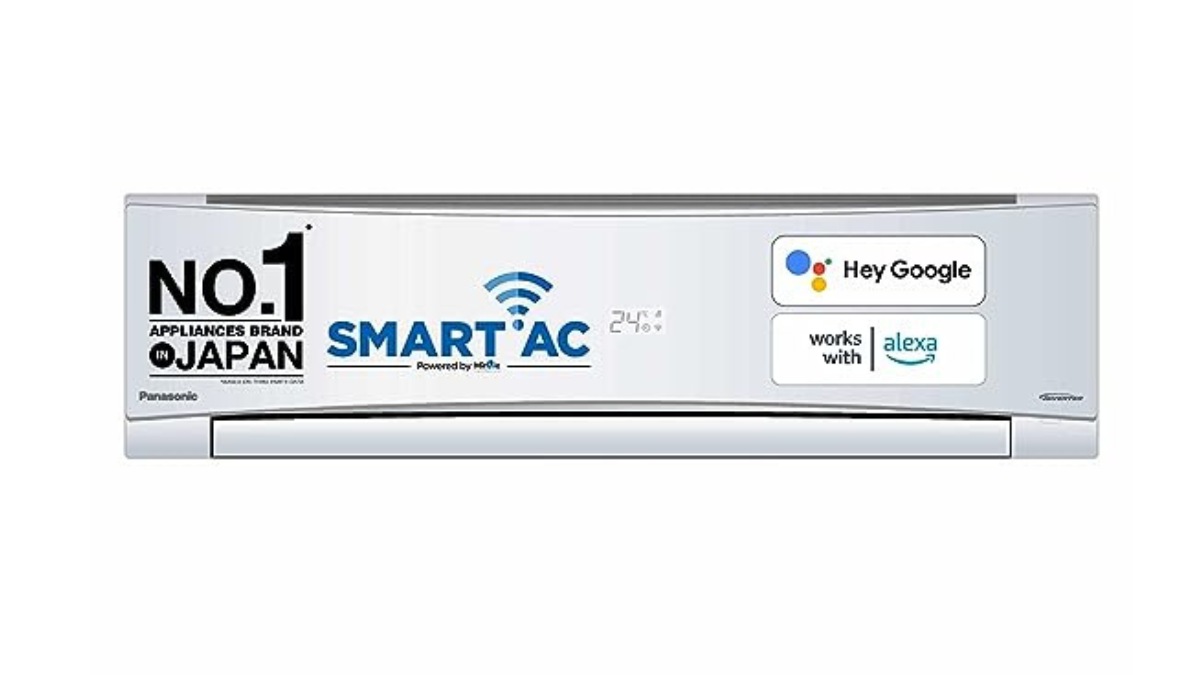Panasonic 1.5-ton Inverter Smart Split AC: It is a 1.5-ton AC with can support 121 sq ft to 180 sq ft of room. It comes with 7 in 1 convertible mode with AI mode that detects the room's temperature and forecasts the cooling. It is equipped with a copper condenser coil, twin cool inverter compressor, anti-corrosion shield Blu Technology, and more for effective cooling. The Panasonic split is priced at Rs.63400, but you can get it for only Rs.44490, giving you a discount of 30 percent on Amazon. Panasonic 1.5-ton Inverter Smart Split AC: It is a 1.5-ton AC with can support 121 sq ft to 180 sq ft of room. It comes with 7 in 1 convertible mode with AI mode that detects the room's temperature and forecasts the cooling. It is equipped with a copper condenser coil, twin cool inverter compressor, anti-corrosion shield Blu Technology, and more for effective cooling. The Panasonic split is priced at Rs.63400, but you can get it for only Rs.44490, giving you a discount of 30 percent on Amazon.