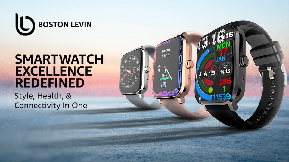 Elevate your wrist game with the BOSTON LEVIN Infinity Smartwatch - The perfect blend of style and functionality. Get it now at an incredible introductory price on Amazon.in!