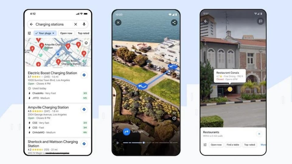 Check out the new immersive View for routes, EV updates, AI features, and more introduced in Google Maps.