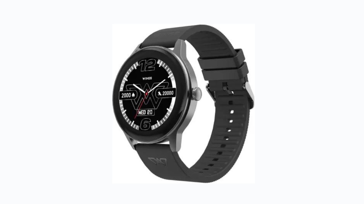 Wings Platinum Smartwatch: The smartwatch features a 1.39-inch IPS LCD display with 550 nits brightness. It has over 200 customizable watch faces which you can choose from. It is backed with a 260mAh battery which gives up to 7 days of battery life. Its smart features include Bluetooth calling, Health Monitoring, and more. The Wings Platinum Smartwatch is priced at Rs.3999 but can get it for Rs.1099, giving you a 72 percent discount. Wings Platinum Smartwatch: The smartwatch features a 1.39-inch IPS LCD display with 550 nits brightness. It has over 200 customizable watch faces which you can choose from. It is backed with a 260mAh battery which gives up to 7 days of battery life. Its smart features include Bluetooth calling, Health Monitoring, and more. The Wings Platinum Smartwatch is priced at Rs.3999 but can get it for Rs.1099, giving you a 72 percent discount.
