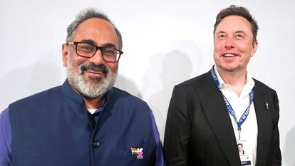 Elon Musk and Rajeev Chandrasekhar