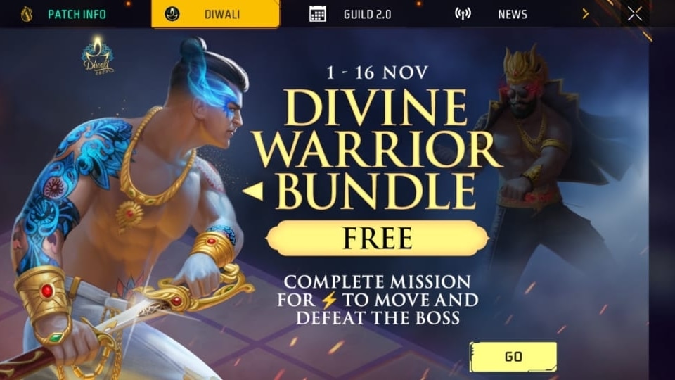 Garena Free Fire Redeem Codes for November 6: Win Divine Warrior