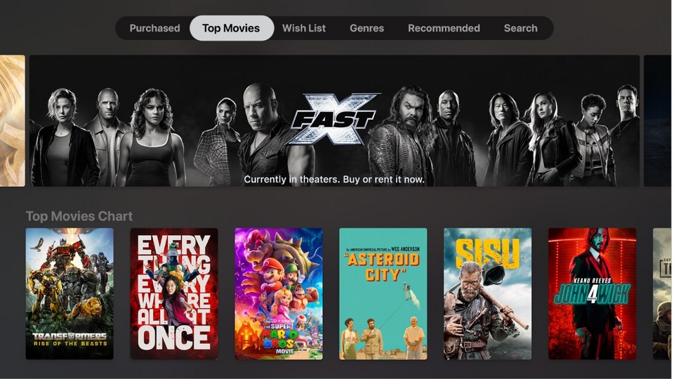 iTunes Movie Store