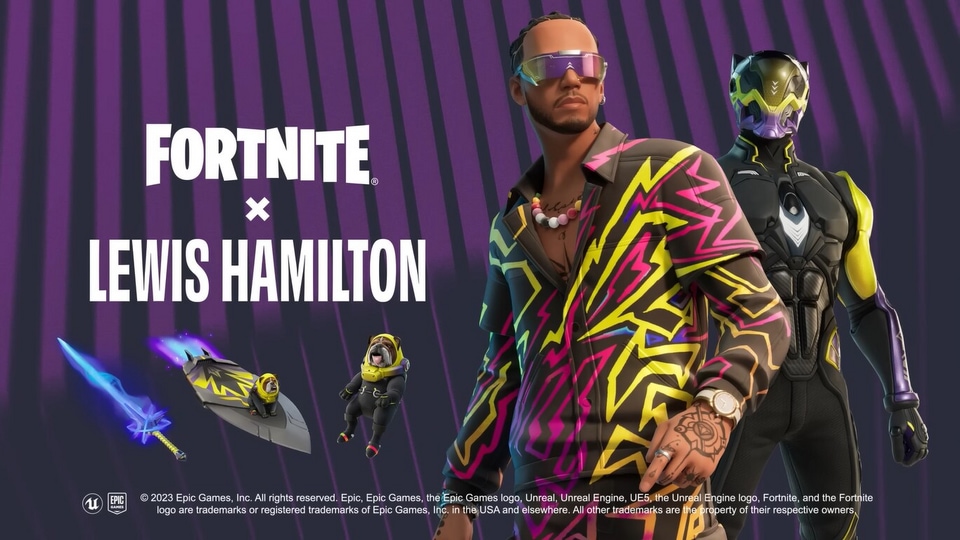 Lewis Hamilton races onto Fortnite's icon series with exclusive skin and  more