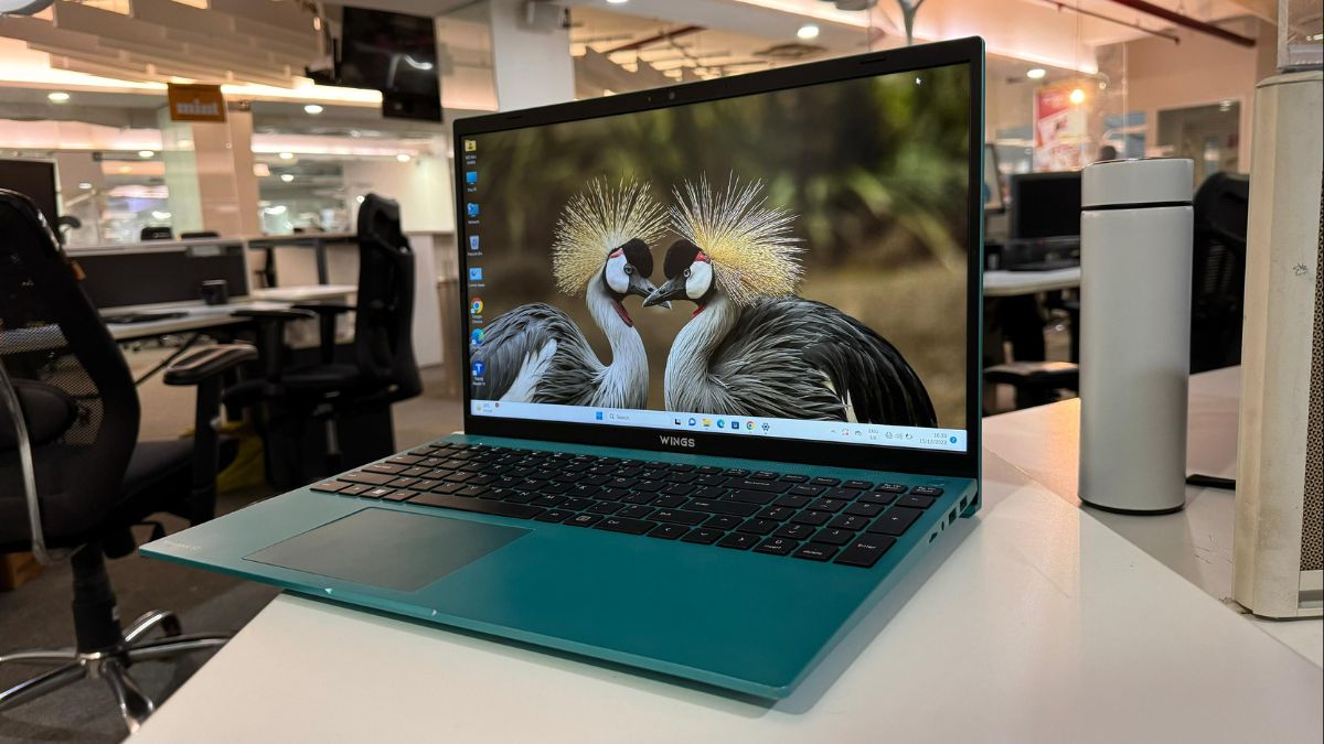 The Wings Nuvobook S2 boasts a vibrant 15.6-inch IPS LCD display. Wings Nuvobook S2