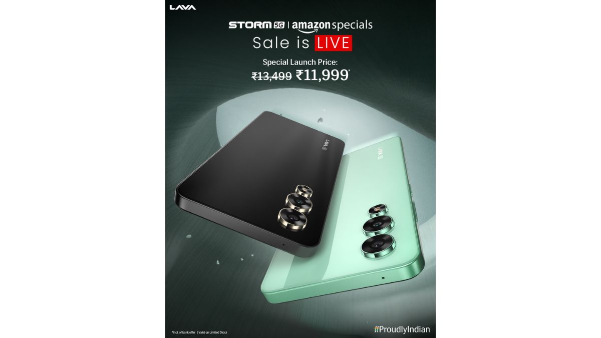 Exclusive Amazon Sale: Lava International, one of India's leading smartphone brands, announced the highly anticipated Lava Storm 5G sale on Amazon, starting December 28, 2023. The smartphone is available at an attractive introductory price of Rs. 11,999, inclusive of bank offers. Lava Storm 5G