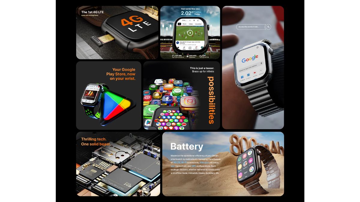 Indian smart wearable brand Fire-Boltt has launched its DREAM wristphone, a an Android smartwatch. It packs Android 8.1 OS and offers the convenience of the Google Play Store. The DREAM Wristphone distills the expansive capabilities of a smartphone into a sleek and compact smartwatch design. Fire-Boltt DREAM Android Wristphone