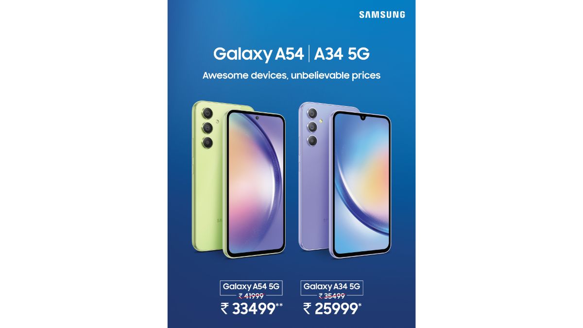 1. Exciting Offers: Samsung India has announced special offers on Samsung Galaxy A54 5G and Samsung Galaxy A34 5G, making flagship experiences affordable. The Samsung Galaxy A34 5G is now available at an effective price of INR 25999, and the Galaxy A54 5G 8GB+128GB variant can be owned for just INR 33499. Exciting Offers