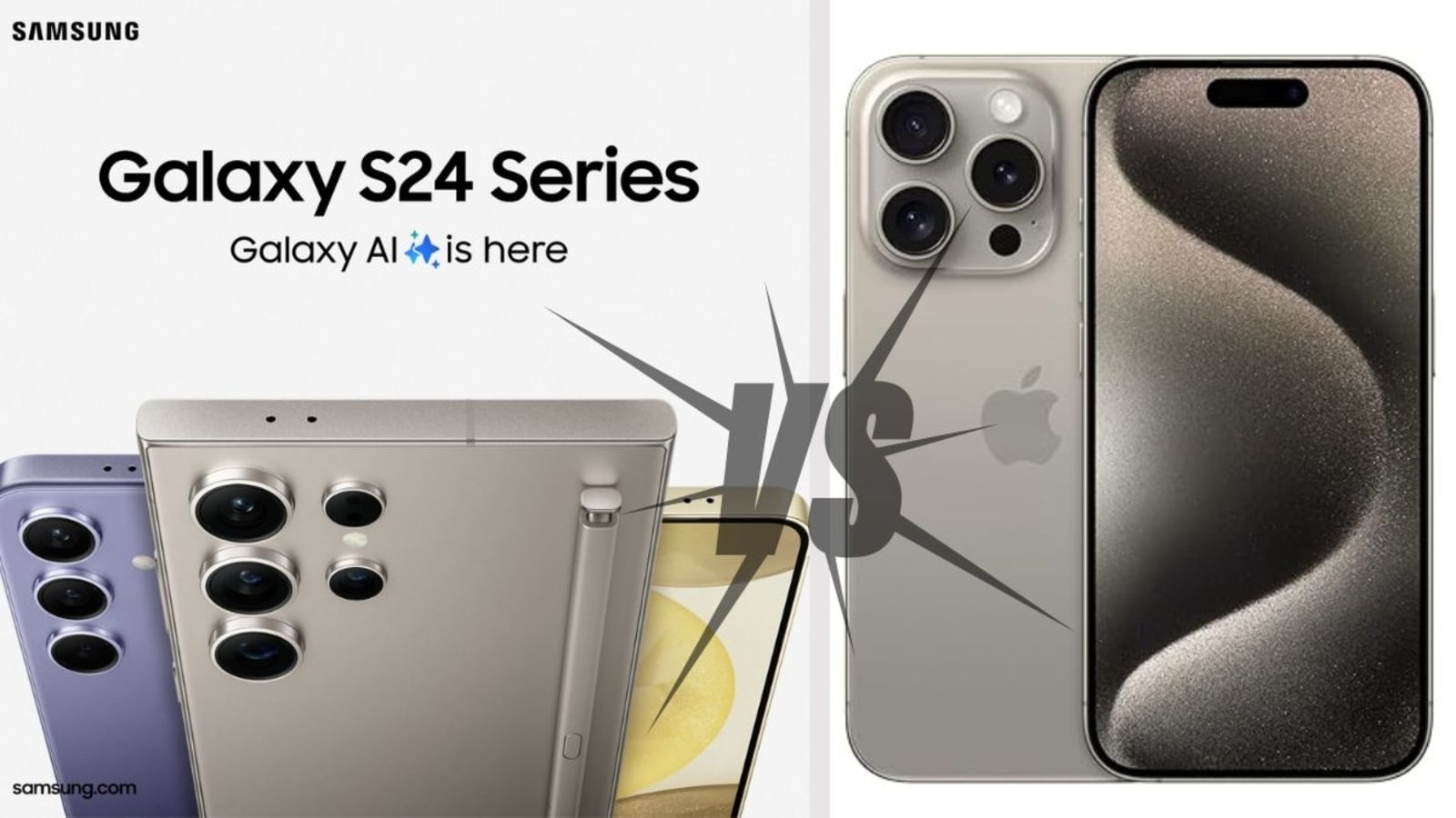 Galaxy Unpacked 2024: Samsung Galaxy S24 Ultra vs iPhone 15 Pro Max -  price, specs comparison