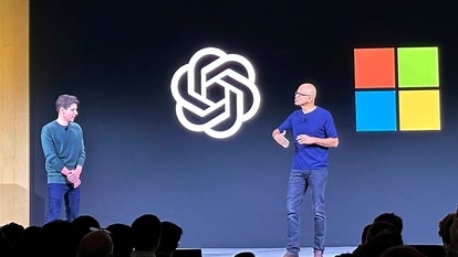 Sam Altman and Satya Nadella