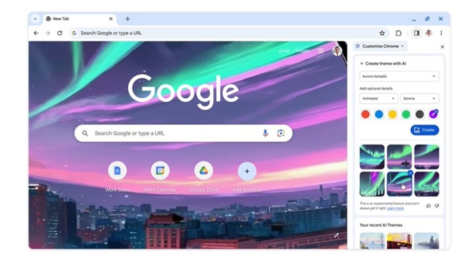 Google Chrome AI update