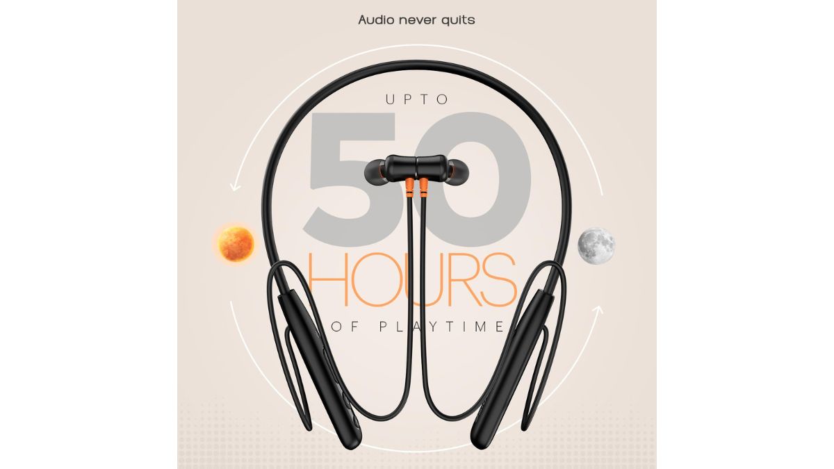 1. Extended Playtime: The Noise Airwave Neckband Earphones boast an impressive 60 hours of playtime, ensuring uninterrupted music, podcast enjoyment, and call connectivity. Extended Playtime