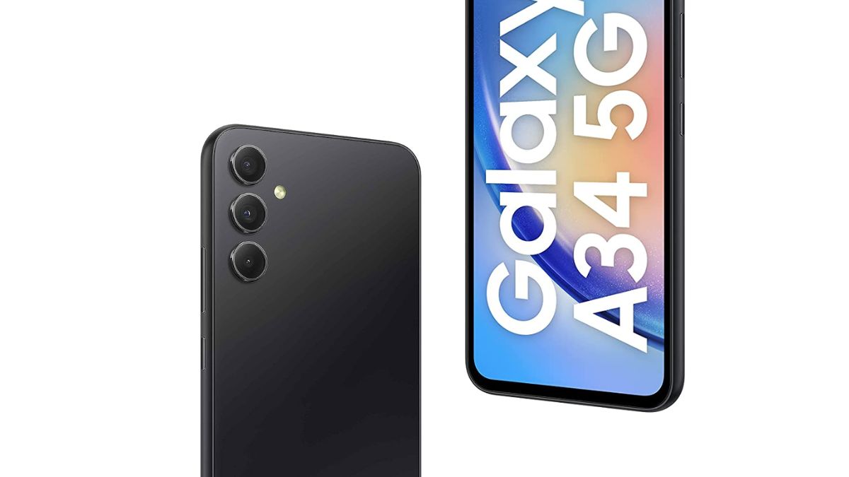 3. Featuring a sleek design with trendy color options, the Galaxy A34 5G sports a floating camera setup and metal camera deco, complementing its aesthetics while offering durability with spill and splash resistance. sleek design