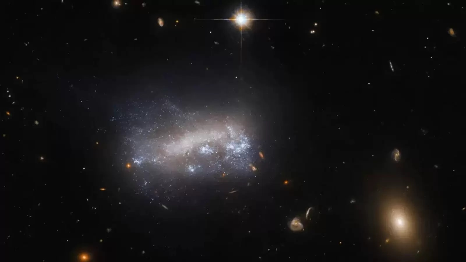 NASA shares Hubble Space Telescope’s snap of LEDA 42160 galaxy that’s 52 mn mild-many years absent