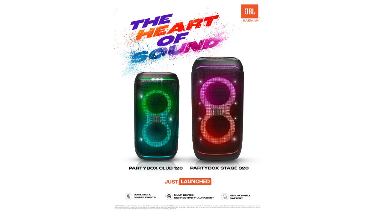 1. JBL CLIP 4 Eco: This compact speaker delivers rich sound and powerful bass, perfect for outdoor Holi celebrations. With its colorful design and integrated carabiner, it's easy to take anywhere. Plus, its waterproof and dustproof features make it durable for outdoor use. Available in Pink, Blue, and Teal colors, priced at <span class='webrupee'>₹</span>5,999. JBL CLIP 4 Eco