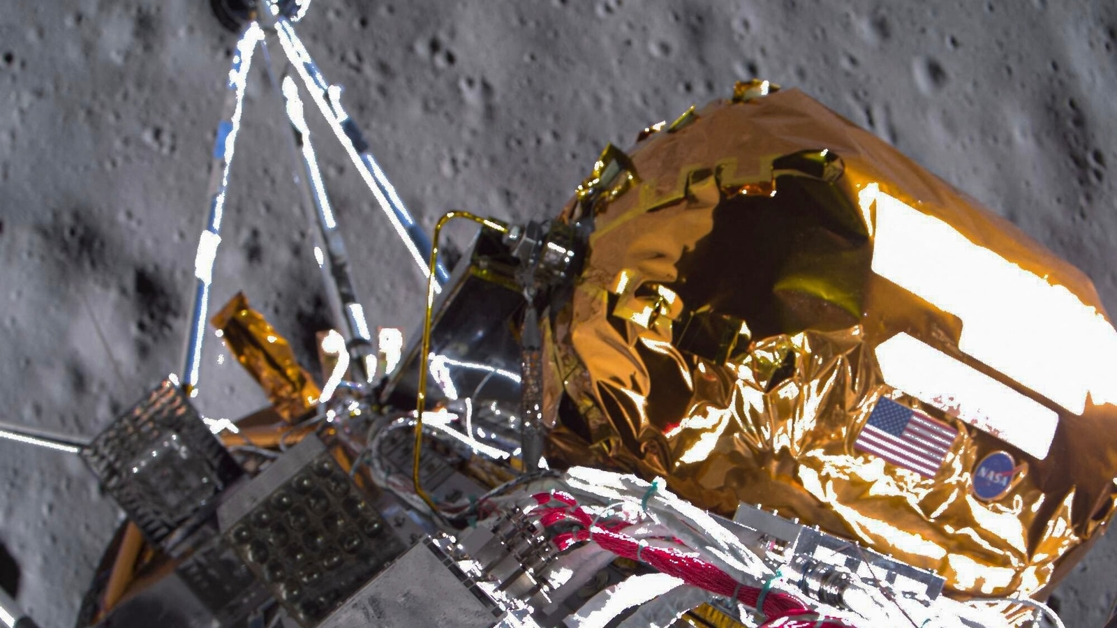 US Moon lander ‘completely’ asleep following historic touchdown