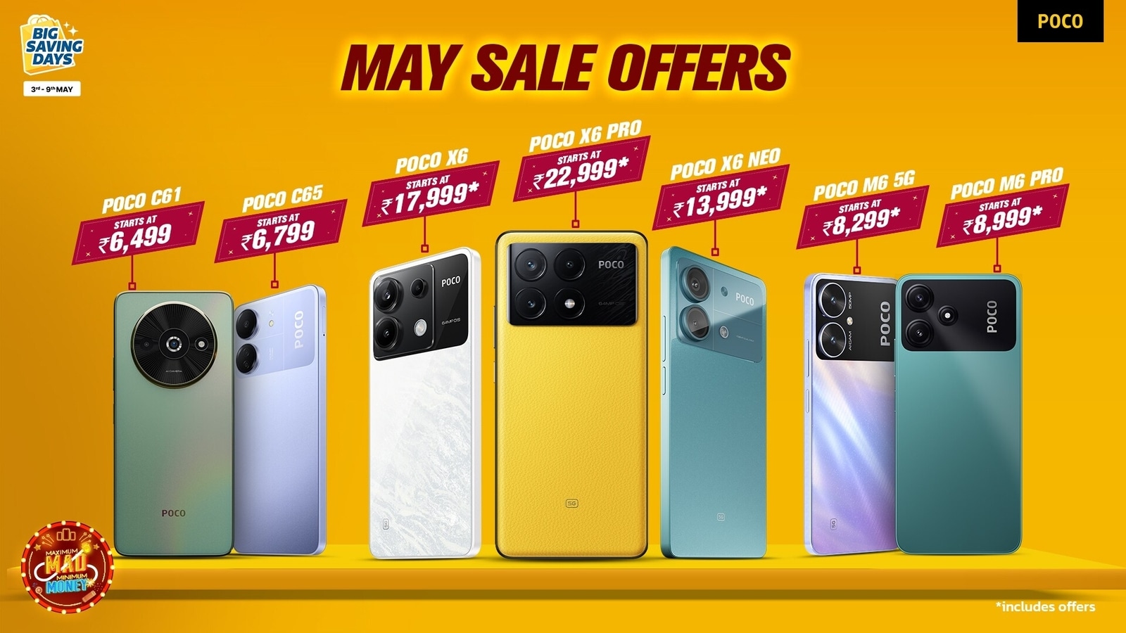 Poco announces discounts on Poco X6 Pro, other smartphones during Flipkart, Amazon sale