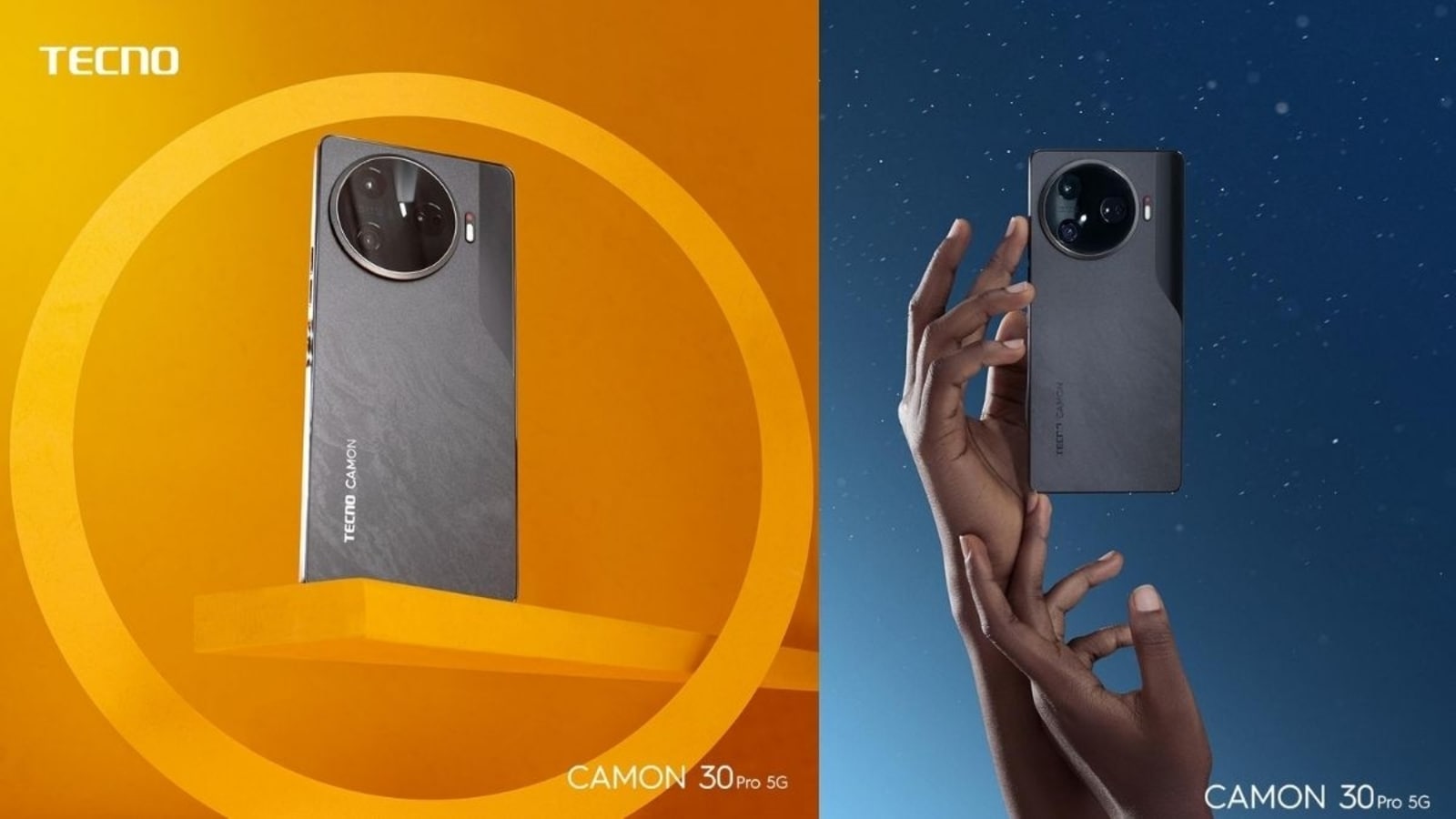 Discover the new Tecno Camon 30 5G and Camon 30 Premier 5G, featuring 50 MP selfie cameras and powerful MediaTek Dimensity chips. Tecno Camon 30 5G series launched in India at <span class='webrupee'>₹</span>22,999- Specs, camera and all details