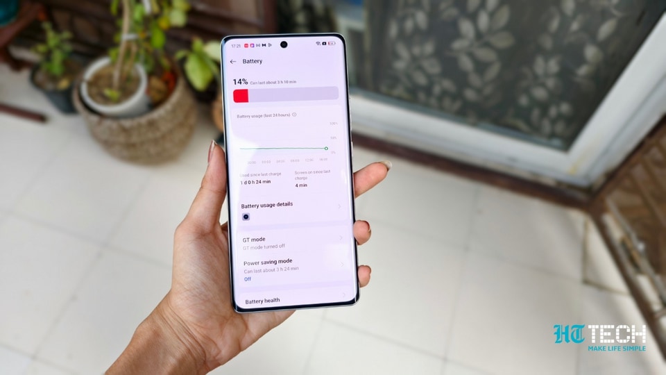 Realme GT 6 is backed by a 5500mAh battery.