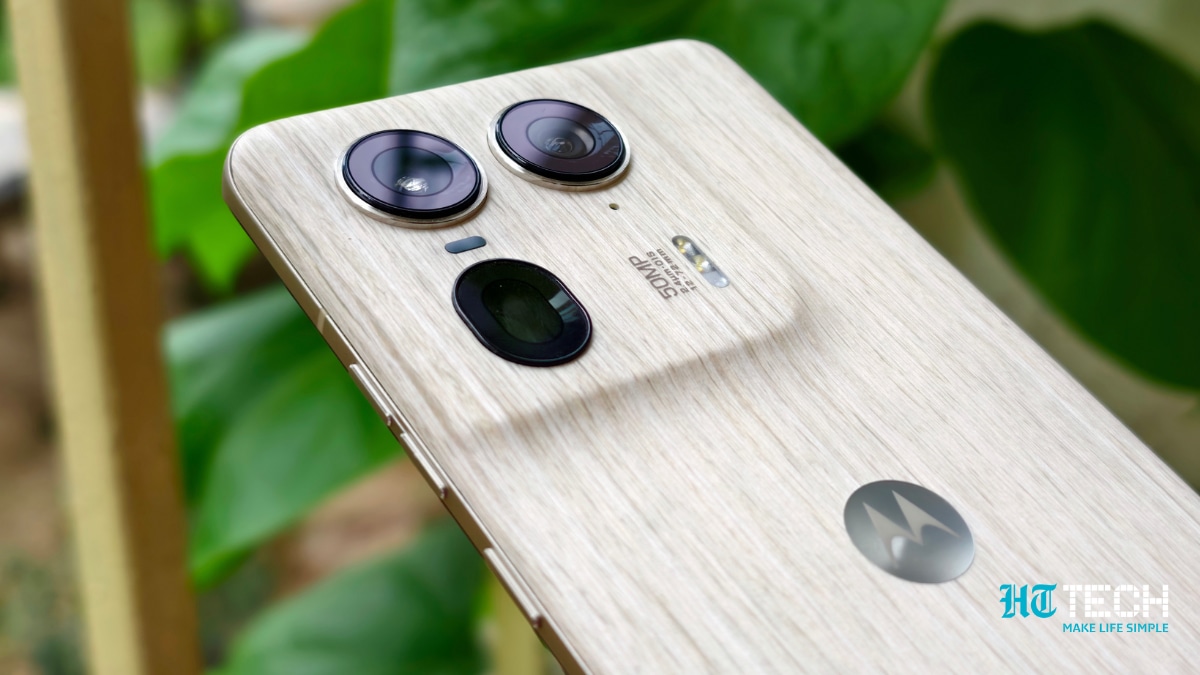 The Motorola Edge 50 Ultra comes with three colour options: Forest Grey (Black), Peach Fuzz, and Nordic Wood, Motorola Edge 50 Ultra review