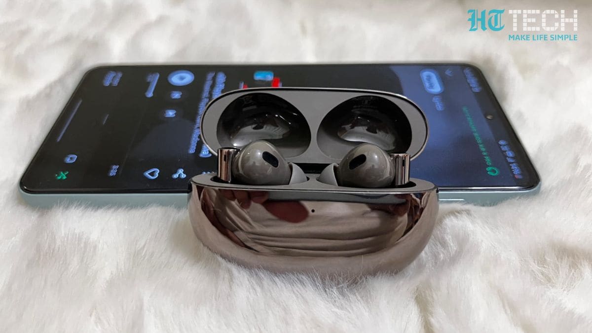 Realme Buds Air 6 Pro comes in two color options: Silver Blue and Titanium Twilight. Realme Buds Air 6 Pro Review: Rich sound, capable ANC, and long battery life for under <span class='webrupee'>₹</span>5,000