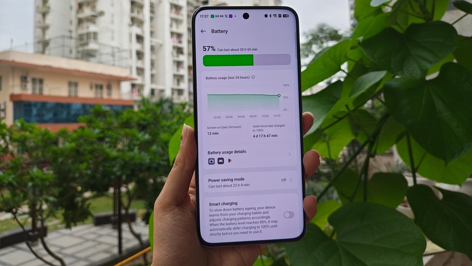 The Oppo Reno 12 Pro 5G comes with a 5500 mAh battery.