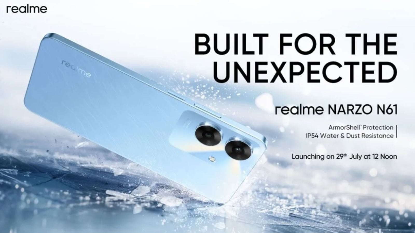 Realme Narzo 61 budget smartphone launching in India on July 29: Design, features and more