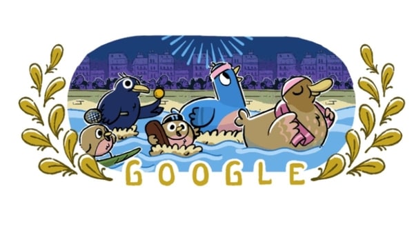Google Doodle for Paris 2024 Olympics: Tech giant kicks off mega sporting event with unique river ceremony- Have a look