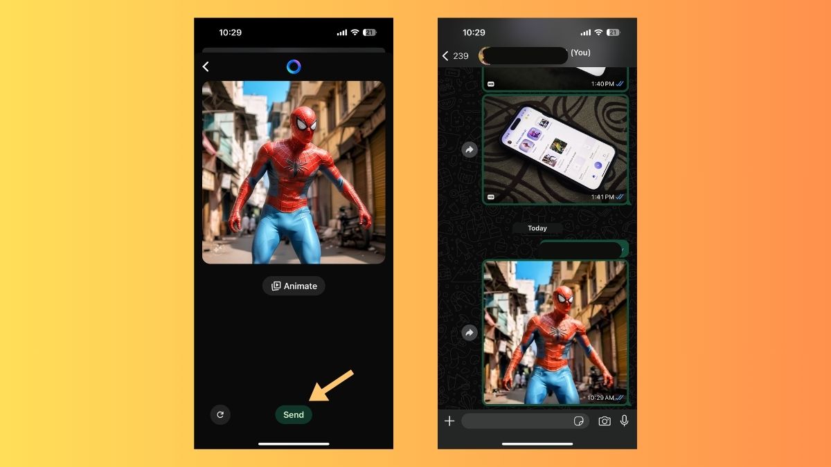 You can choose to send an image as well. You can choose to send an image as well.