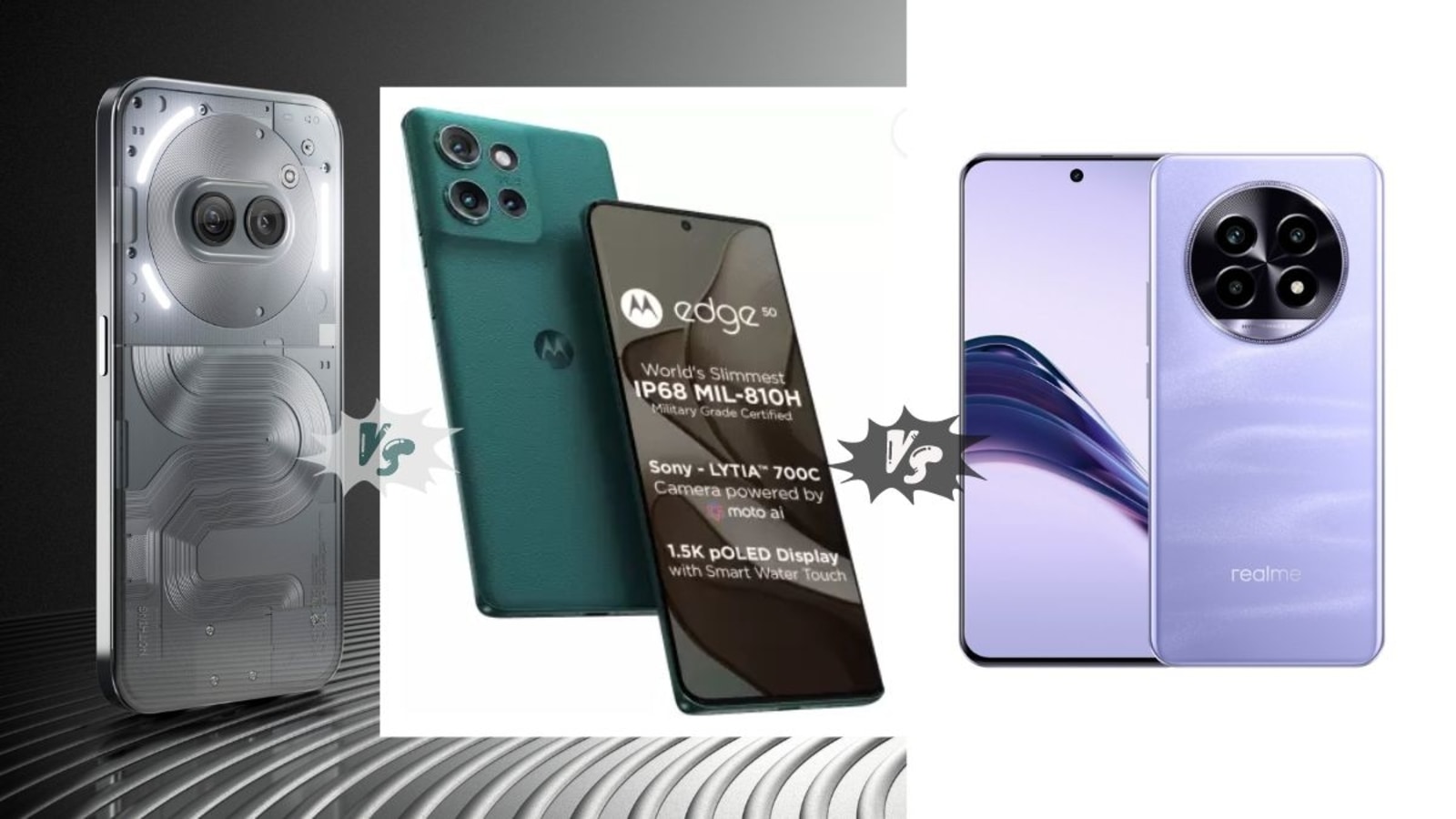 Nothing Phone 2a Plus vs Motorola Edge 50 vs Realme 13 Pro: Check which smartphone fits your needs best under Rs. 30,000. Nothing Phone 2a Plus vs Motorola Edge 50 vs Realme 13 Pro: Which smartphone to choose under <span class='webrupee'>₹</span>30000?