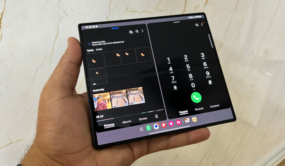 Samsung Galaxy Z Fold 6 runs Android-14 based OS out of the box. Samsung Galaxy Z Fold 6 Review: Premium leap in Samsung’s foldable space