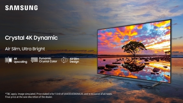 Samsung Crystal 4K Dynamic TV launched at Rs. 41,990 in India: Check features and availability