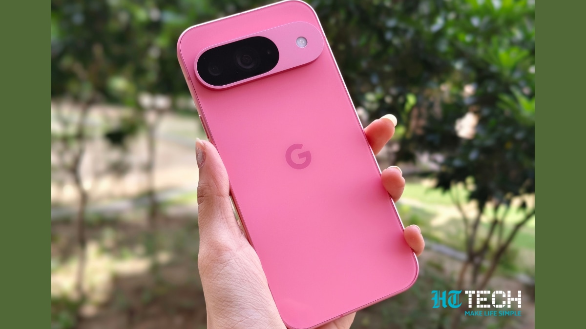 Google Pixel 9 in Peony colour variant. Google Pixel 9
