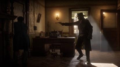 Red Dead Redemption 2 player confronts startling black wall glitch during routine hunting trip