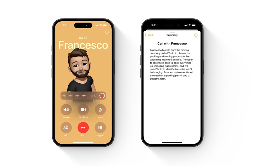 AI call recording and transcription: Apple finally introduced the call recording feature to the iPhone. However, it is quite powerful and more intuitive with AI. On iPhone, users can now record calls and transcribe them on the Notes app. Apart from transcriptions, Apple Intelligence also summarises the transcribed of the call conversation. Therefore, users can transcribe and summarise calls on iPhone with Apple Intelligence. AI call recording and transcription