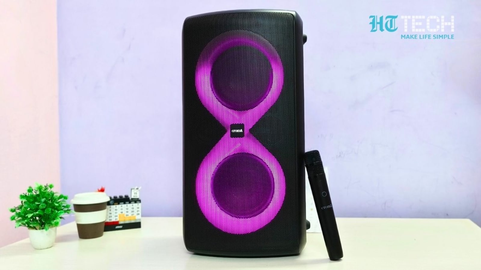 The Croma 200W Party Speaker with UHF mic is priced at Rs. 14,990 on Croma.com Croma 200W Party Speaker review