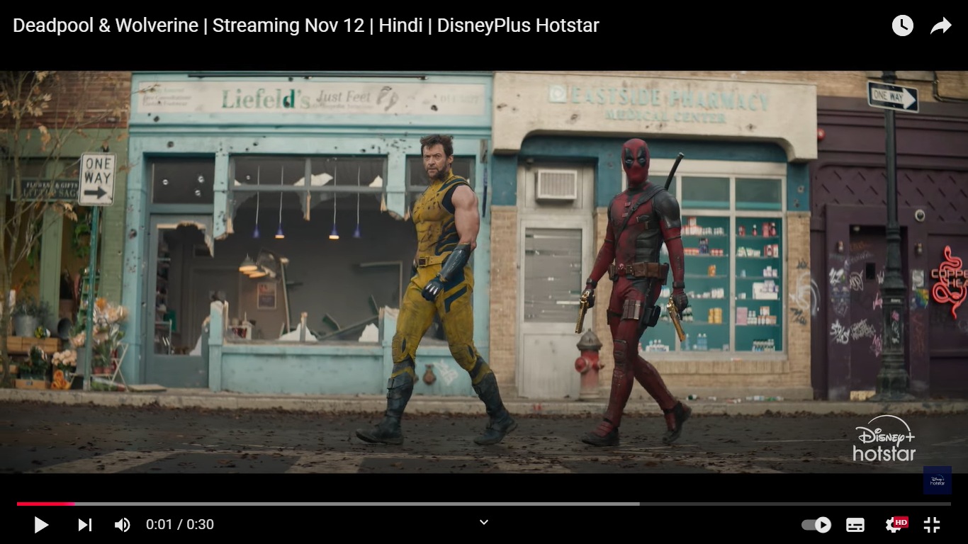 Deadpool and Wolverine: Another action comedy film which you can watch this weekend is Deadpool and Wolverine. The film is currently available to watch on Disney+ Hotstar in India. The famous MCU film stars Ryan Reynolds as Deadpool and Hugh Jackman as Wolverine in the reading roles. Deadpool and Wolverine OTT