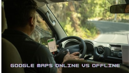 Google Maps online vs offline