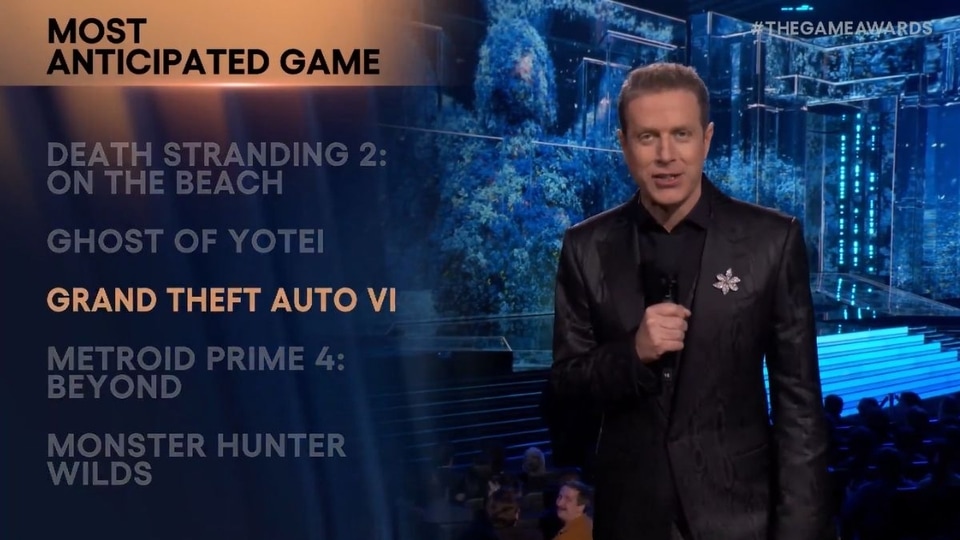 GTA 6 secures ‘Most Anticipated Game’ title at The Game Awards 2025