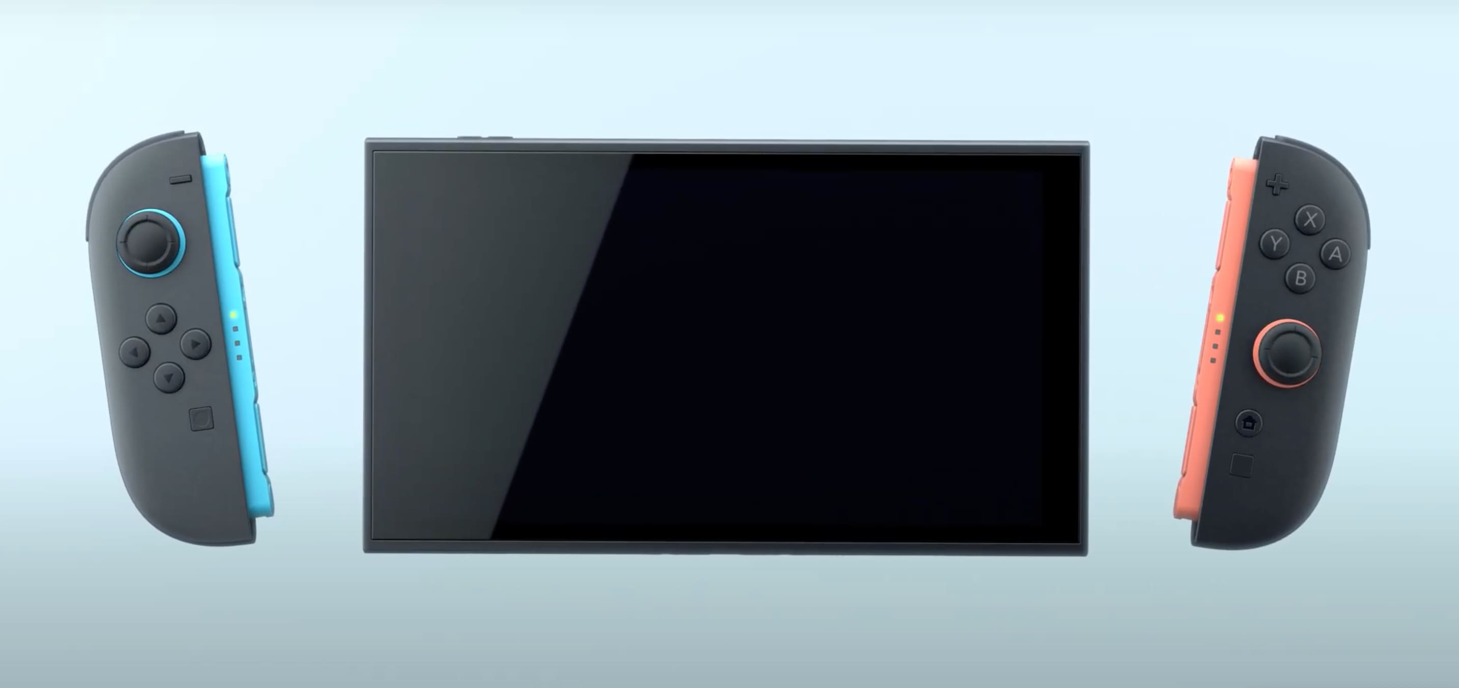 The Joy-Cons reportedly attach magnetically to the main console unit. Nintendo Switch 2 officially unveiled with a larger display, bigger Joy-Cons, and a mature design