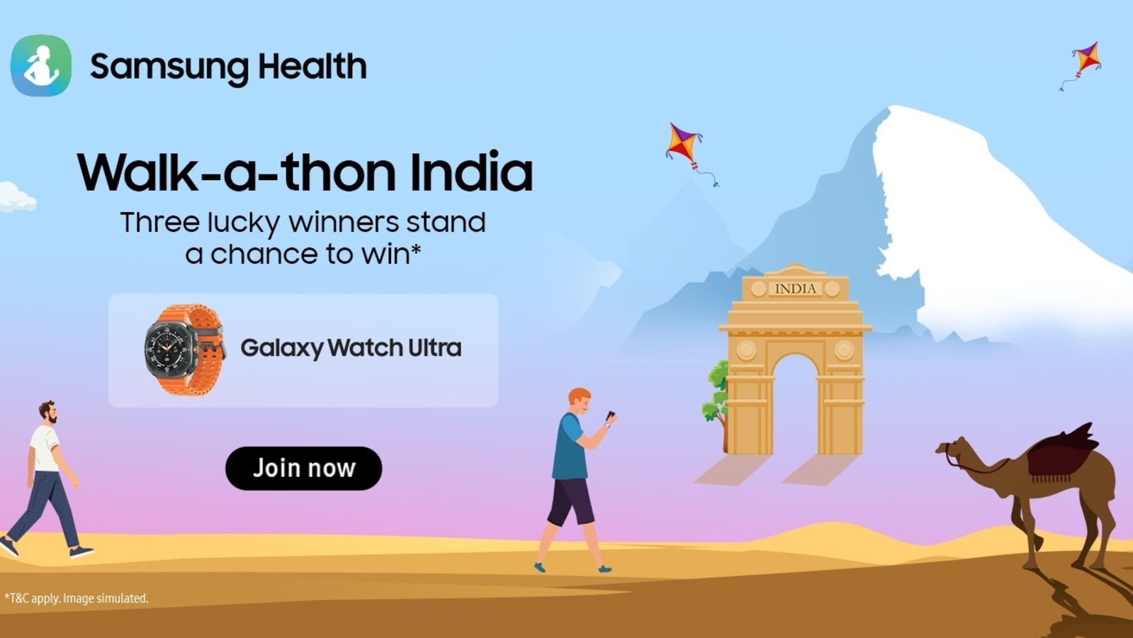 Samsung Walk-a-thon India' challenge