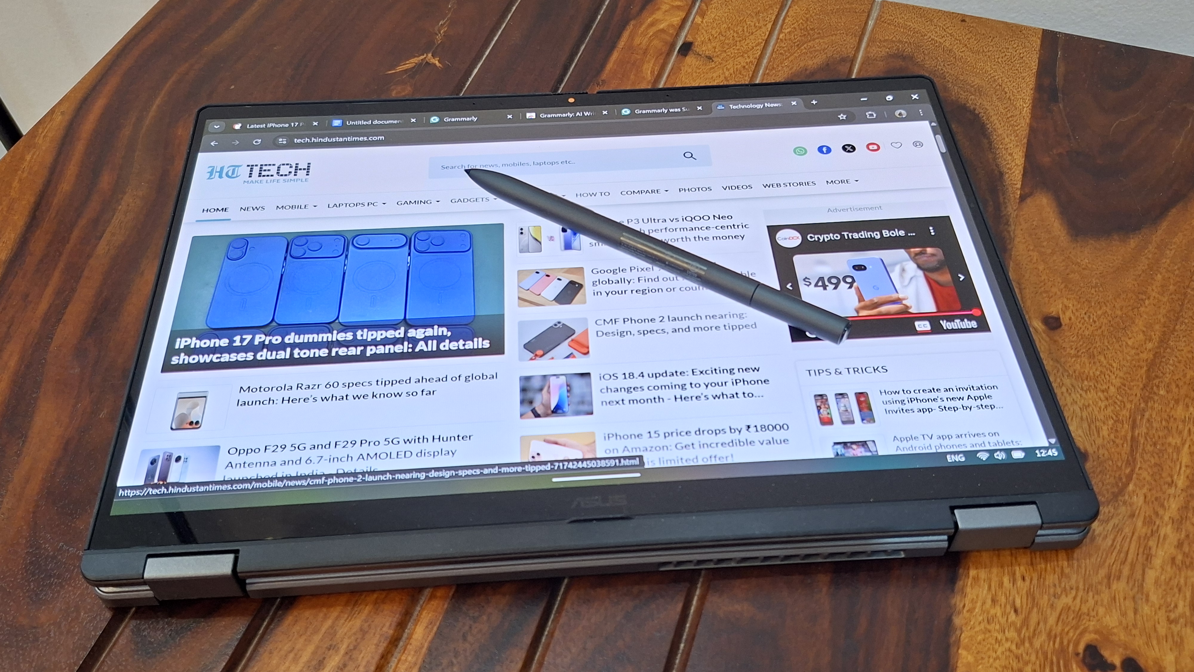 Asus Vivobook 14 Flip is powered by the Intel Core Ultra 7 - 256V processor Asus Vivobook 14 Flip