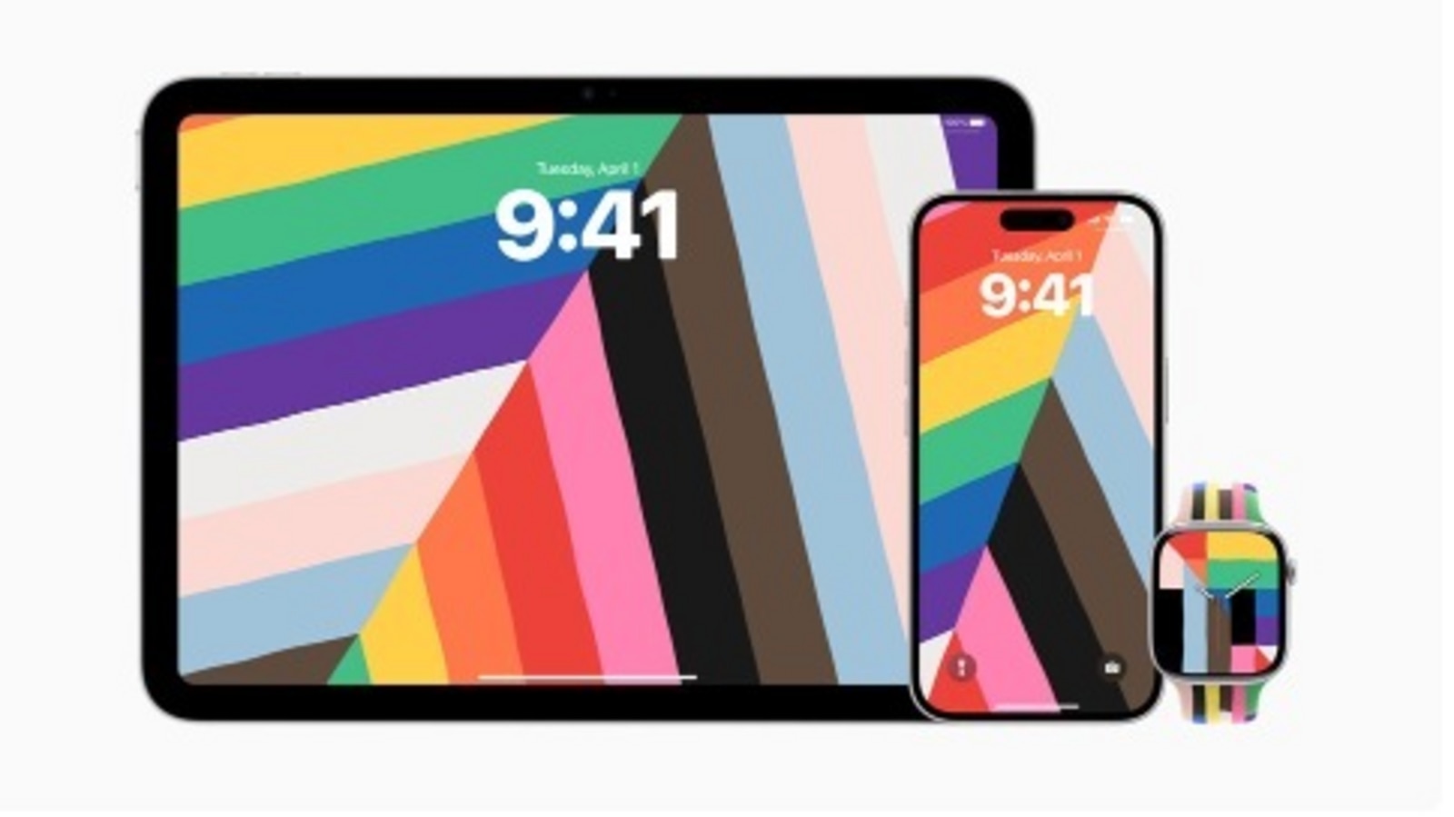 Apple has introduced a new Pride Edition Sport Band, watch face, and wallpapers to celebrate diversity. Apple Pride Edition Sport Band