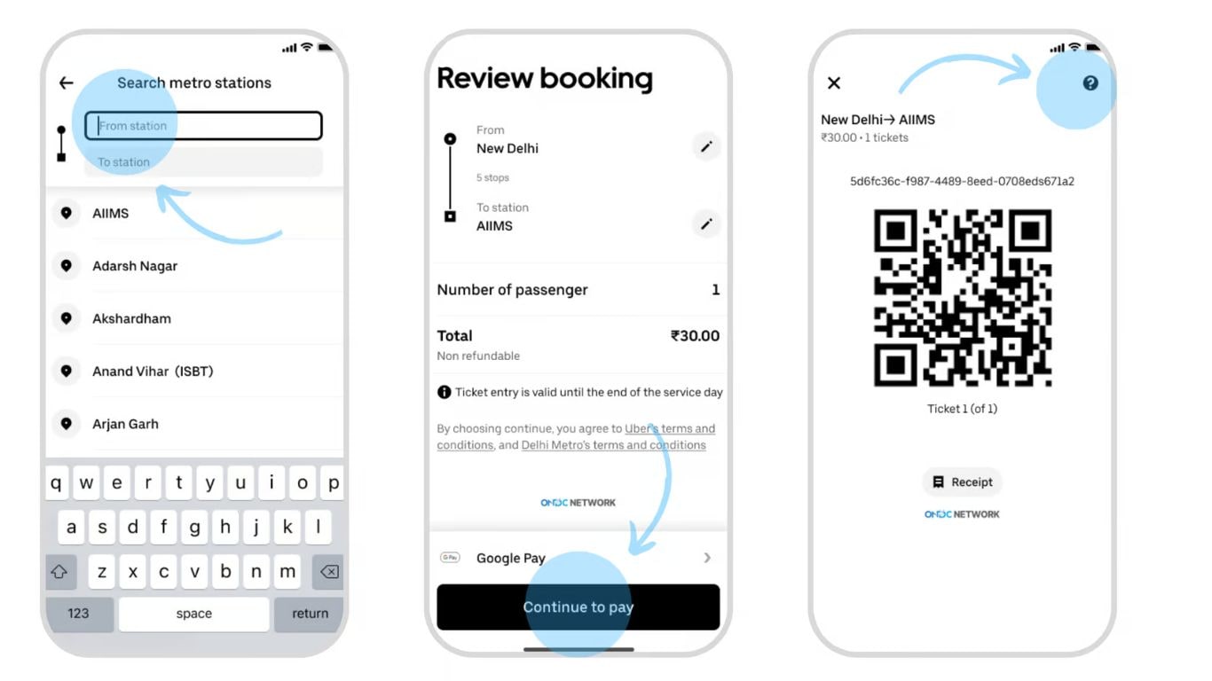 Steps to book ticket Steps to book ticket