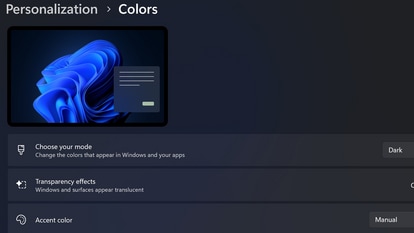 Windows 11 dark mode