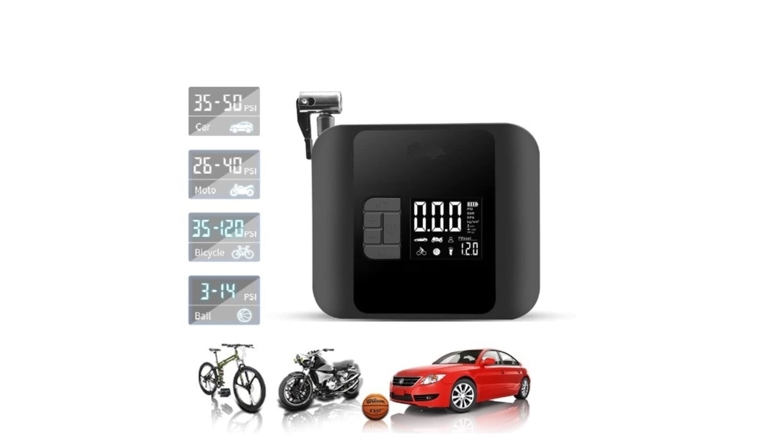 Cordless tyre inflators 