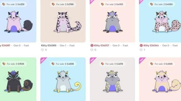 CryptoKitties let you raise virtual cats.
