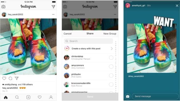 Instagram now lets you share posts to Stories.