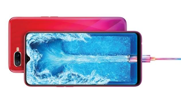 Oppo F9 Pro’s Vooc charging technology is said to deliver up to 2 hours of talktime on just 5 minutes of charge